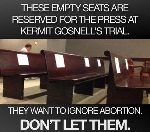 These empty benches at the Gosnell trial were for the mainstream news media